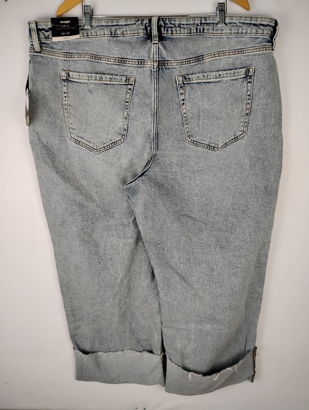 Ava & Viv Light Blue High-Rise Straight Leg Jeans - Picture 5 of 11